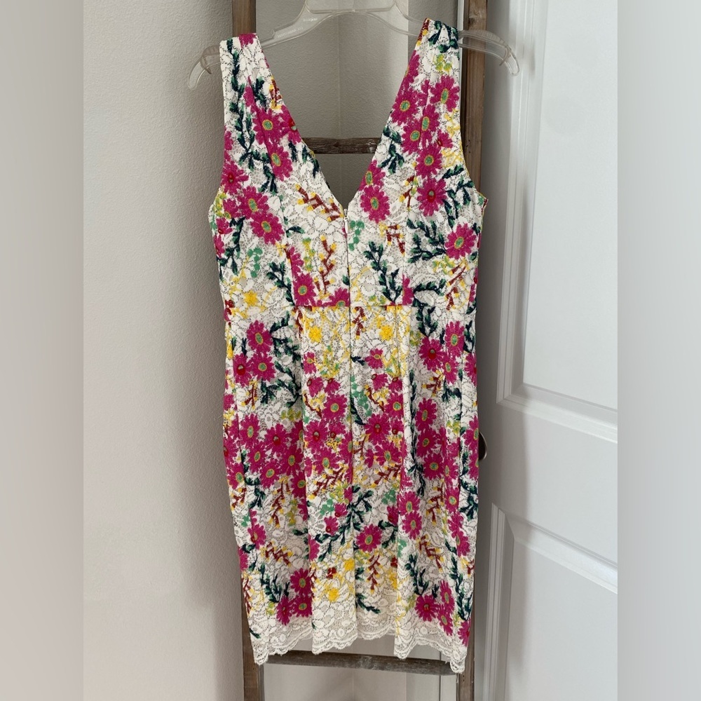 Anthropologie - Moulinette Soeurs - Taylor Floral-Print Lace Dress - Size 10 - Picture 9 of 11